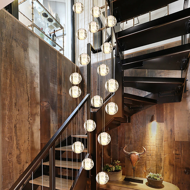large crystal chandelier